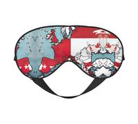 Map02 Masque de sommeil imprimé drapeau polonais abstrait comme de la soie pour les yeux pour femmes et hommes pour voyage, sommeil et relaxation