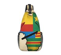 Map02 Sac à bandoulière avec drapeau du Congo pour homme et femme