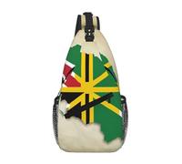 Map04 Sac à bandoulière avec drapeau du Commonwealth de la Dominique pour homme et femme