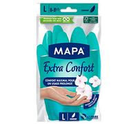 MAPA Gants de ménage Extra Confort - Latex, doublure 100% coton - 1 paire Taille L