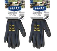 MAPA - Gants de jardinage adhérence et flexibilité - Grip extrême - Taille 8/L (Lot de 2)