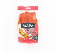 MAPA Gants de ménage Usages Quotidiens – Latex, intérieur coton, protection et solidité – 1 paire M/L
