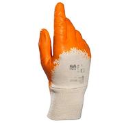 MAPA Gants de travail professionnels TITAN 833 en nitrile très résistants, constructeurs, ouvriers, chantiers, mécaniques, pièces, entretien Jaune Taille 7 S (1 paire) Gants de protection de sécurité