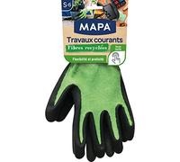 MAPA Gants de Travaux Courants avec les Écrans Tactiles - Taille S - Gants de Jardinage Multi-Usages en Fibres Recyclées - Flexibles et Résistants - 1 paire