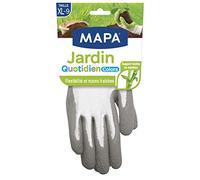 MAPA - Jardin Quotidien Colors - Gants de Jardinage Enduction Latex et Textile Bambou - Souples et Absorbants - Coloris Aléatoire Bleu/Gris/Vert - Taille XL