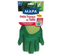 MAPA - Petits Travaux de Taille - Gants de Jardinage support Textile souple et enduction Latex - Ultra Flexibles et Résistants à la perforation - 1 paire - Taille M