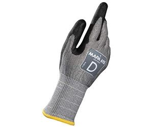 MAPA Professional KRYTECH 615 - Gants de protection haute coupe, ces gants flexibles pour écran tactile donnent une grande compétence utilisé dans plusieurs industries, noir/gris, taille 10 (1 paire)