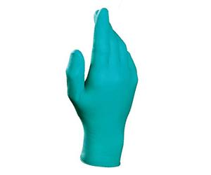 MAPA Professional SOLO 977 Boîte de 100 gants jetables avec protection chimique, utilisés comme gants médicaux et dans l'industrie cosmétique/chimique, vert, taille 9