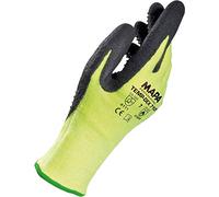 Mapa Professional TempDex 710 Gants thermiques en nitrile avec grande mobilité et protection thermique, utilisation dans les domaines céramique/plastique et construction Jaune Taille 7 (1 paire)