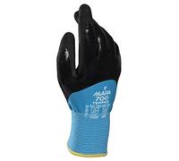 MAPA Professional TempIce 700 Gants en nitrile pour temps froid extrême Protection contre le froid -10 °C Utilisés dans les autorités locales / logistique Noir/bleu Taille 8 (1 paire) Gants de protection contre le froid