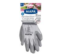 MAPA - Protection Coupures - Gants de Jardinage Enduction Polyuréthane et poignets ajustés - Protection et Flexibilité Maximale pour manipulation d'outils coupants - 1 paire - Taille XL