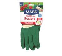 MAPA Gants de jardin Taille des Rosiers – Latex, 100% coton, anti-perforation – 1 paire, Taille M
