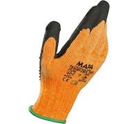 Mapa TempDex 720 Gants thermiques en nitrile résistants aux coupures, utilisés dans l'industrie du caoutchouc/céramique et l'industrie mécanique, orange, taille 7, (1 paire)