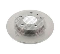 MAPCO 15536 2x Disque de frein Arrière Ø261mm Épaisseur: 10mm Cercle de percage -Ø: 114,3mm plein Compatible avec MAZDA 626 IV 3/5 portes GE, FORD USA PROBE II ECP