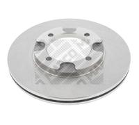 MAPCO 45541 2x Disque de frein Avant Ø242mm Épaisseur: 18mm Cercle de percage -Ø: 104mm ventilé