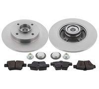 MAPCO Disques et plaquettes de freins 47329 Essieu arrière avec kit de roulement de roue & avec bague ABS plein