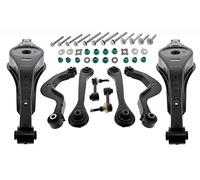 MAPCO Kit bras de suspension des deux côtés du pont arrière supérieur inférieur Jeu Kit triangle de suspension 53742/1 avec kit de vis de fixation avec bielle/barre de poussée