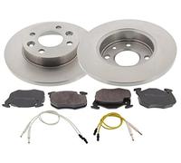 MAPCO Kit de Frein - Disques et Plaquettes de Freins Essieu avant Ø238mm Plein Compatible avec RENAULT Clio 1 3/5 portes B/C57, 5/357 Super 5 3/5 portes B40, C40 R11 3/5 portes B/C37 Rapid F40, G40