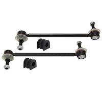 MAPCO Kit de réparation suspension du stabilisateur Avant gauche Avant droit Jeu Kit de reparation barre stabilisatrice 53120 avec bielle/barre de poussée