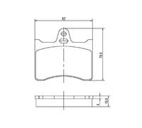 MAPCO Plaquettes de frein Arrière pour CITROËN XM (Y3) XM Break (Y3) CX II Break