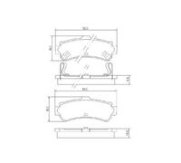 MAPCO Plaquettes de frein Arrière pour NISSAN ALMERA I Hatchback (N15) 6659