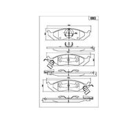 MAPCO Plaquettes de frein Avant pour CHRYSLER STRATUS Décapotable (JX) 6863