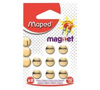 Maped 036009 Blister de 8 Aimants Ø 10 mm Doré