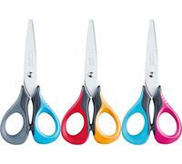 MAPED - 1 Paire de Ciseaux Sensoft 13 cm Pour Droitier. Lames Acier - Bouts Ronds - Anneaux Flexibles Souples - 3 Coloris Assortis