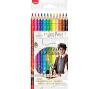 Maped Crayons de couleur Harry Potter 12 pièces Boîte carton Mine résistante