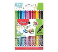 Maped - 12 feutres Graph'Peps - Stylo Feutre Pointe Médium