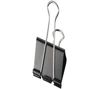 Maped - Lot de 12 Pinces Feuilles Repliables Double Clip 51 mm - Noir