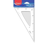 Maped 146122 Équerre Cristal 60 degrés Longueur de la cathéte : 210 mm