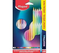 Maped 18 crayons de couleur Nightfall