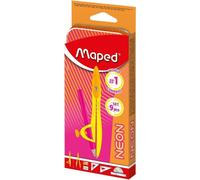 Maped 199501 Maped Boîte à compas STUDY NEON, 9 pièces