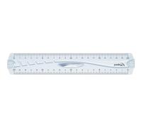 Maped Règle 242120 – En plastique transparent, cm et mm, avec sac de transport