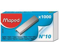 Maped Agrafes n°10 - Galvanisées, résistantes à l'humidité - Idéales pour bureau - Boîte de 1000
