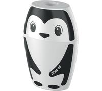 Maped - Matériel scolaire - Taille-crayon Shakky - Présentoir avec 25 taille-crayons avec réservoir - Avoir 1 trou pour affûter - Grande capacité de réserve - Motifs ludiques de Pandas et de pingouins
