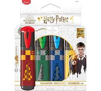 Maped Surligneurs Harry Potter – Pointe biseautée – Pochette de 4