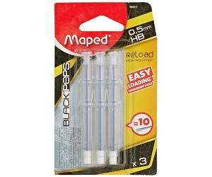 Maped 560511 Cartouche de porte-mine Black'PEPS Reload, 0,5 mm