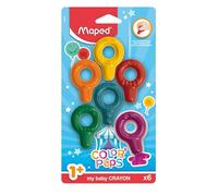 my baby Crayon anneau de cire COLOR'PEPS, blister de 6