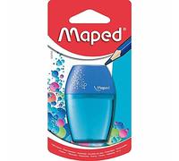 Maped Taille-crayon manuel 634753 avec trou et réservoir amovible Blanc