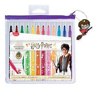 Maped 845001 - Feutres Long Life Harry Potter - 12 Feutres de Coloriage Ultra-lavables et Longue Durée - Pointe Moyenne Bloquée - Couleurs Vives - Idéal Fournitures Rentrée Scolaire