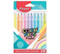 Maped 845469 Maped feutre de coloriage COLOR'PEPS Pastel, étui carton de 10 pièces