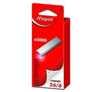 MAPED Agrafes 26/6 zinguées Boite de 5000