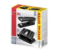 Maped Agrafeuse et perforatrice M898014 - Métal noir - 25 f. agrafage / 20 f. perforation