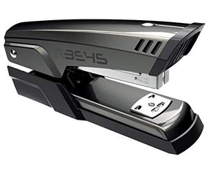 Maped Agrafeuse de Bureau métallique Demi-Bande A-3545 - Jusqu'à 25 Feuilles à la Fois - Prend en Charge Les agrafes 24/6 et 26/6 - Agrafage Ouvert et fermé - Couleur Noire