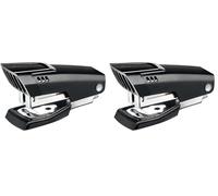 Maped - Agrafeuse Essentials Metal Mini n°10 - Agrafeuse Compacte Ergonomique avec ôte-agrafes + 400 agrafes N°10 - Profondeur d’agrafage 37 mm - E3523 - Noir (Lot de 2)