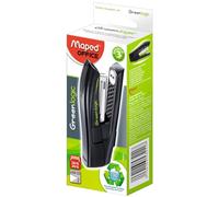 Maped Agrafeuse Half-Strip Greenlogic – 100% en plastique recyclé – compatible 24/6 & 26/6 – Noire