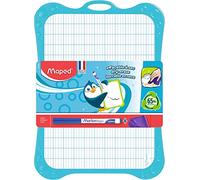 MAPED Ardoise effaçable Blanche Unie/Quad 20x28cm avec accessoires