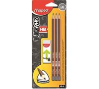 Maped - Assortiment De 6 Crayons Graphite Triangulaires + 1 Gomme